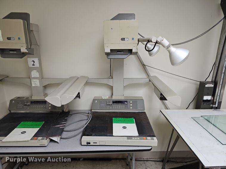 image for item MD9979 (3) Minolta DR1600 16mm planetary microfilm cameras