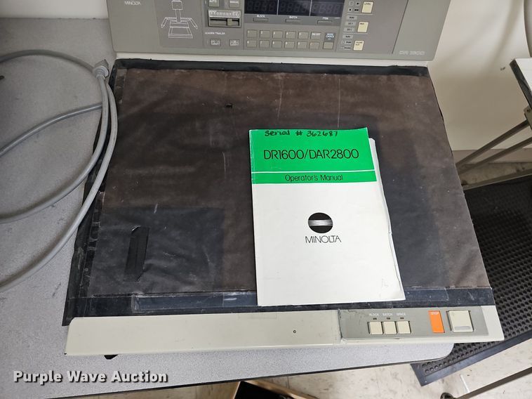 image for item MD9979 (3) Minolta DR1600 16mm planetary microfilm cameras