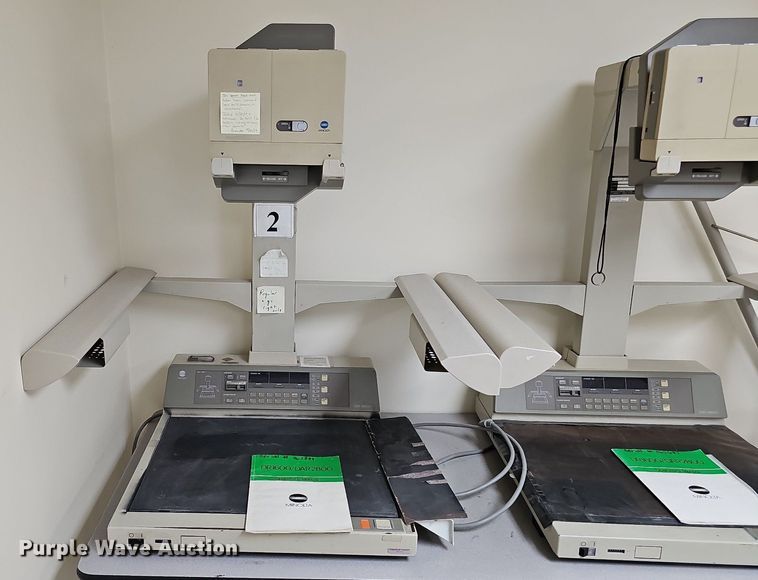 image for item MD9979 (3) Minolta DR1600 16mm planetary microfilm cameras