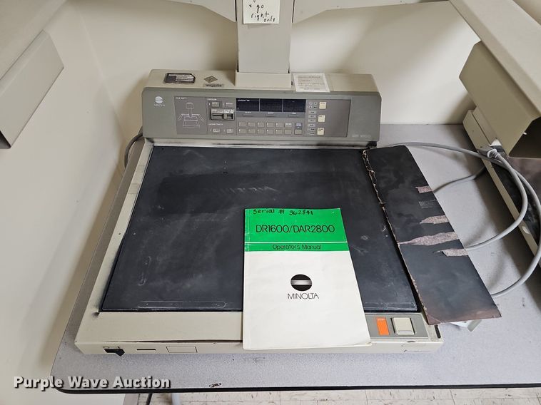 image for item MD9979 (3) Minolta DR1600 16mm planetary microfilm cameras