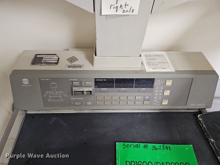 image for item MD9979 (3) Minolta DR1600 16mm planetary microfilm cameras