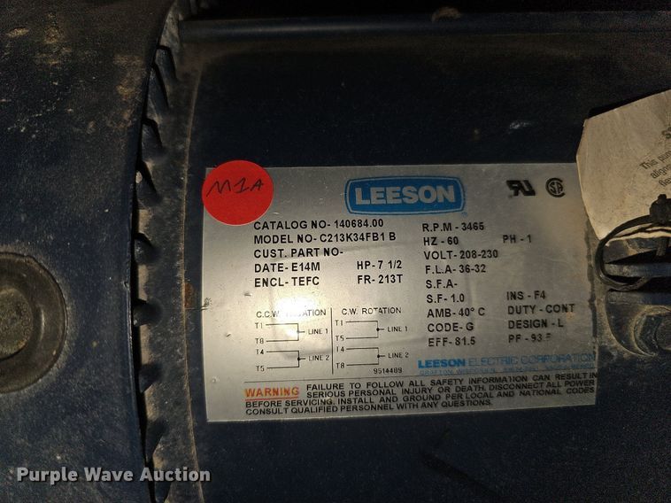 image for item ME9035 (4) Leeson electric motors