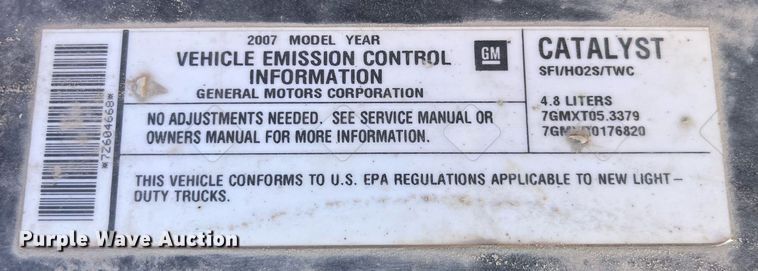 image for item MG9434 2007 Chevrolet Silverado 1500  Ext. Cab pickup truck