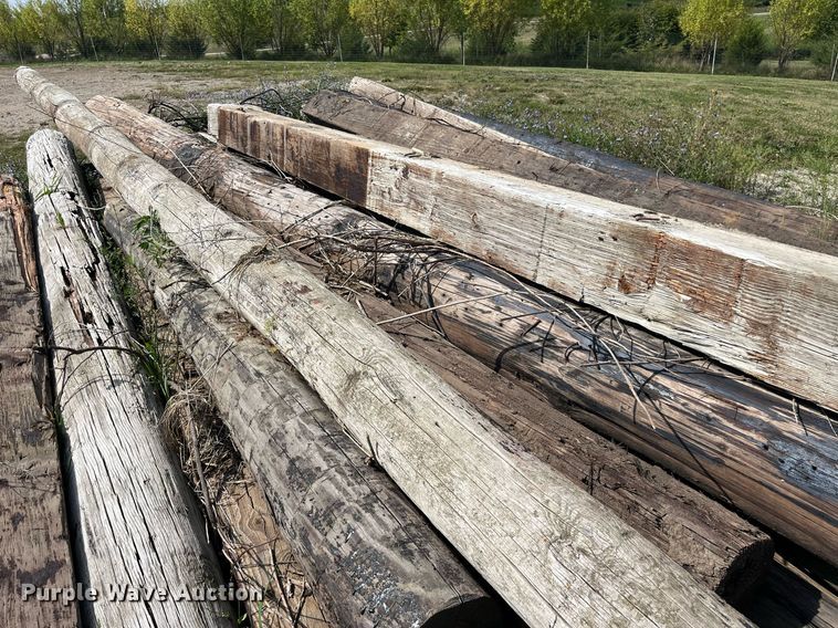 image for item MG9456 Approx. 24 bridge pilings