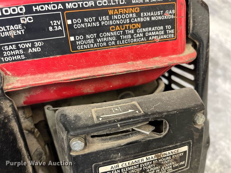 image for item MG9457 Honda EX1000  generator