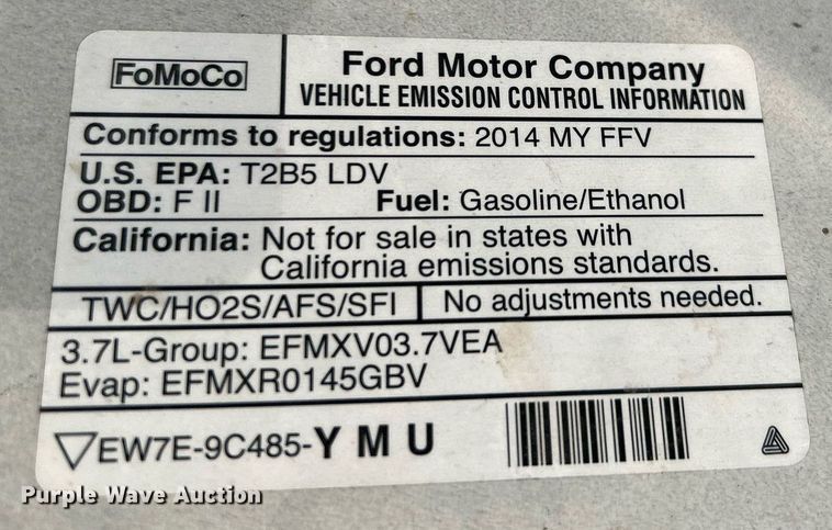 image for item MG9992 2014 Ford Taurus Police Interceptor