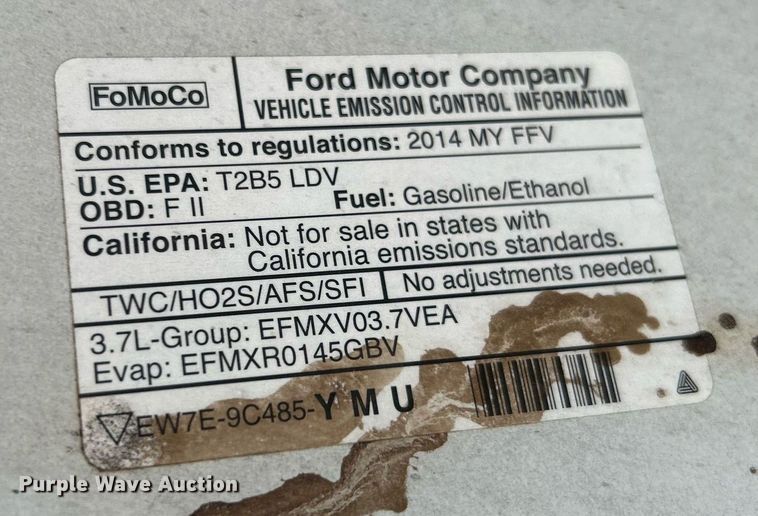 image for item MG9997 2014 Ford Taurus Police Interceptor