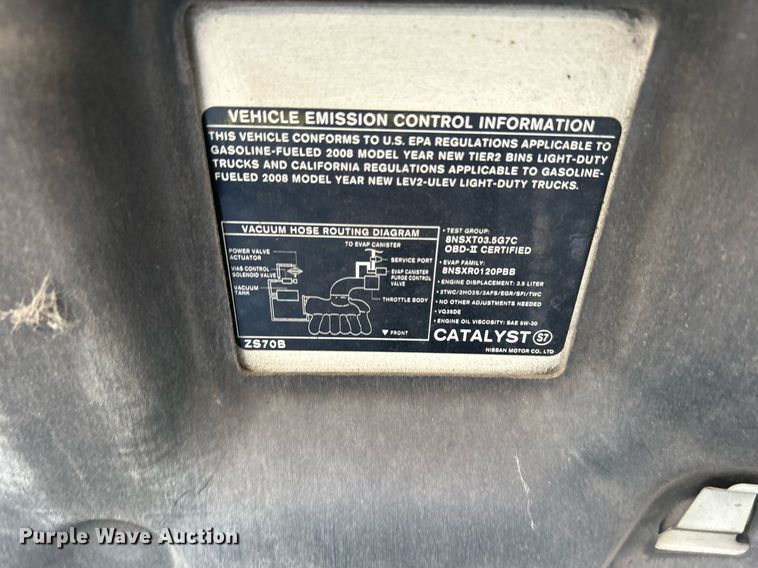 image for item MH9002 2008 Nissan Quest  van