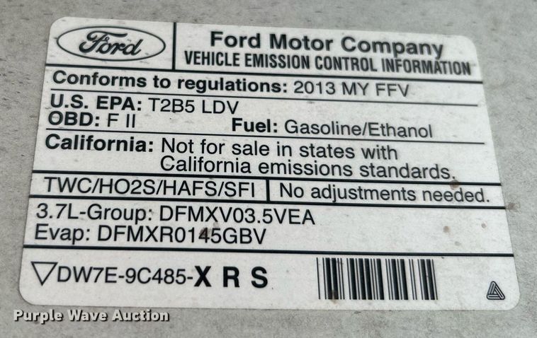 image for item MH9004 2013 Ford Taurus Police Interceptor