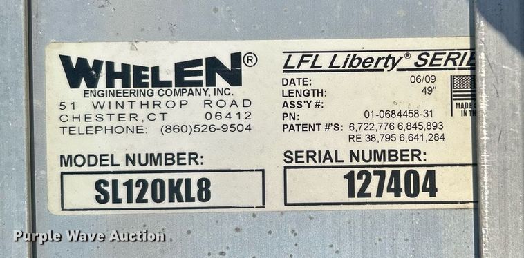 image for item MH9008 Approximately 30 Whelen Liberty light bars