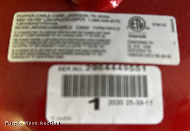 image for item MH9029 Porter-cable  air compressor