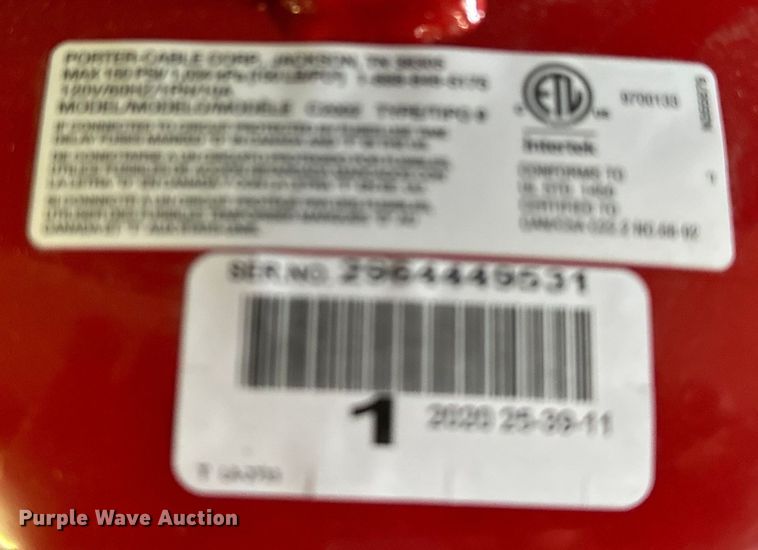 image for item MH9030 Porter-cable  air compressor