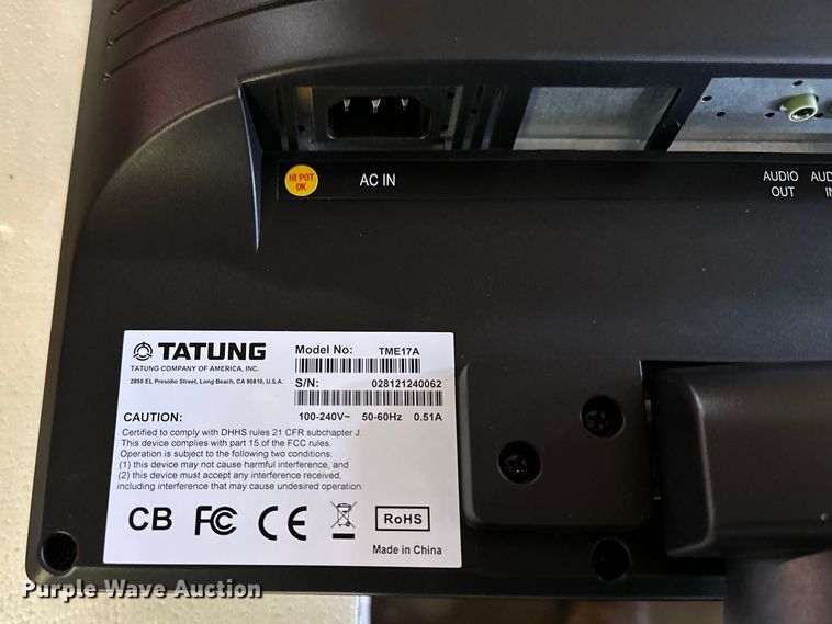 image for item MH9031 (4) Tatung 17" monitors