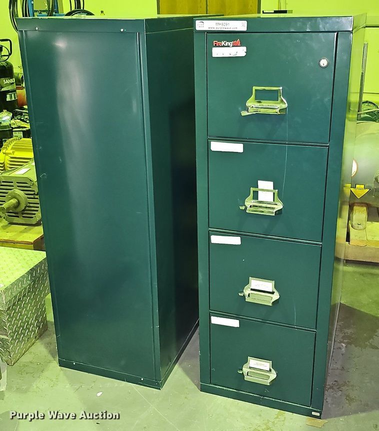 image for item MH9291 (2) Fire King file cabinets