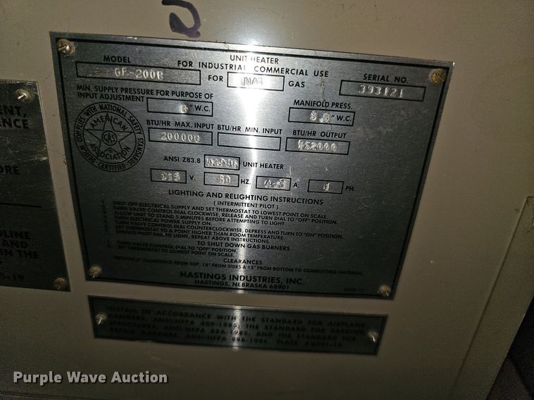 image for item MH9301 (3) Hastings furnaces