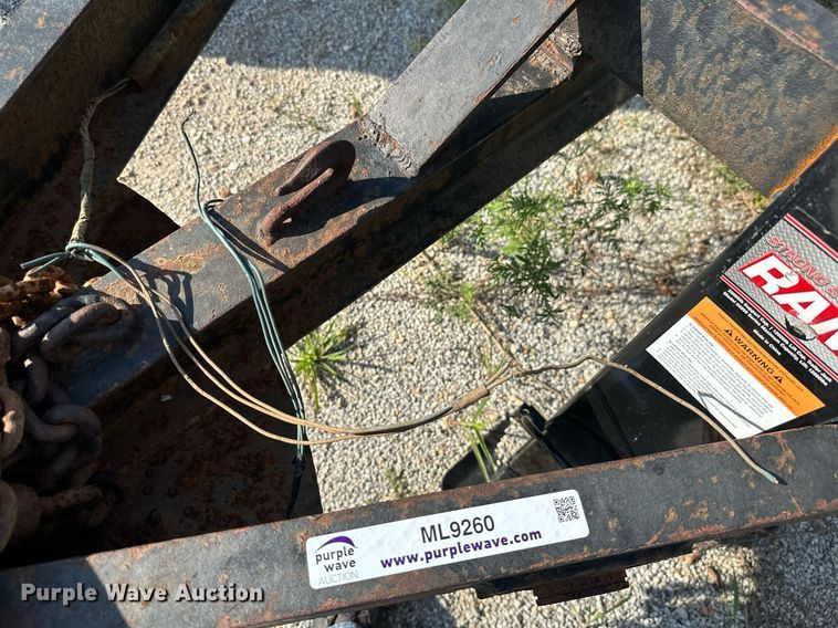 image for item ML9260 Shop built  equipment trailer