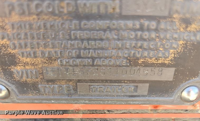 image for item MP9327 2005 Eagle  utility trailer