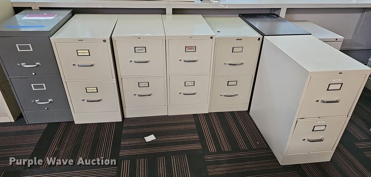 image for item MP9354 (8) 2 drawer file cabinets
