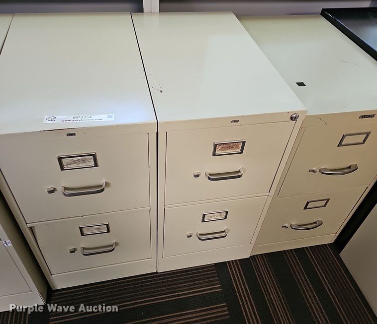 image for item MP9354 (8) 2 drawer file cabinets