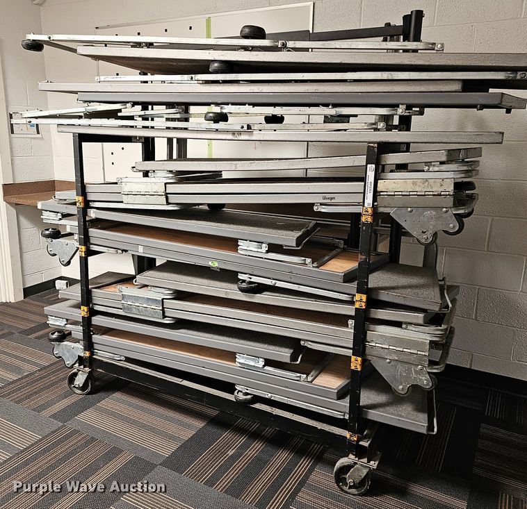 image for item MP9362 Stage risers with cart