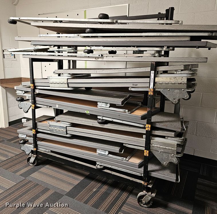 image for item MP9363 Stage risers with cart