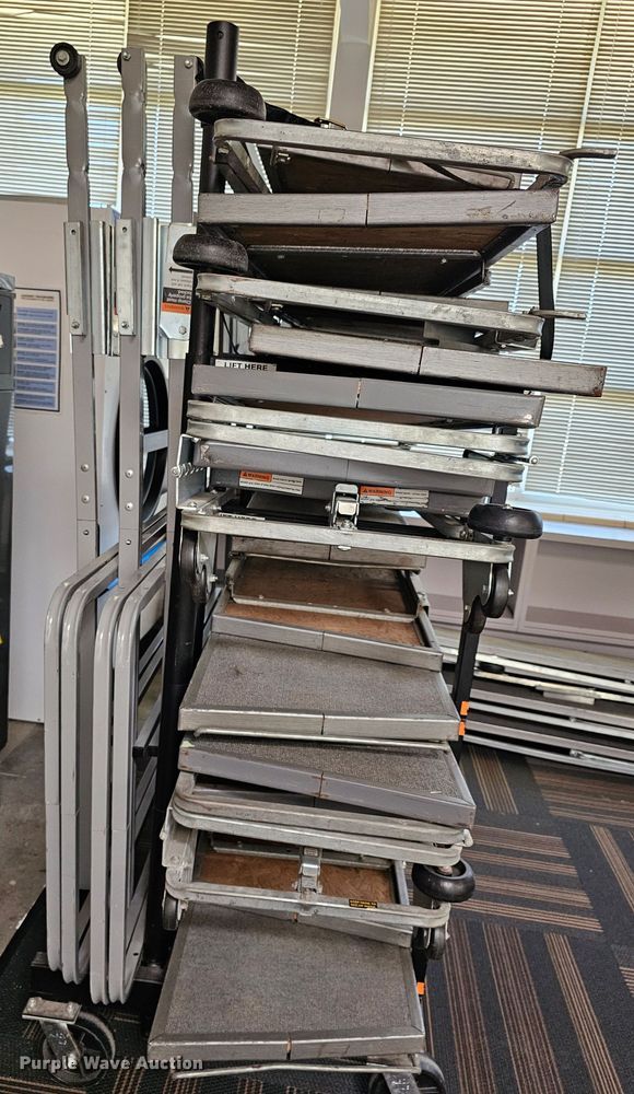 image for item MP9363 Stage risers with cart