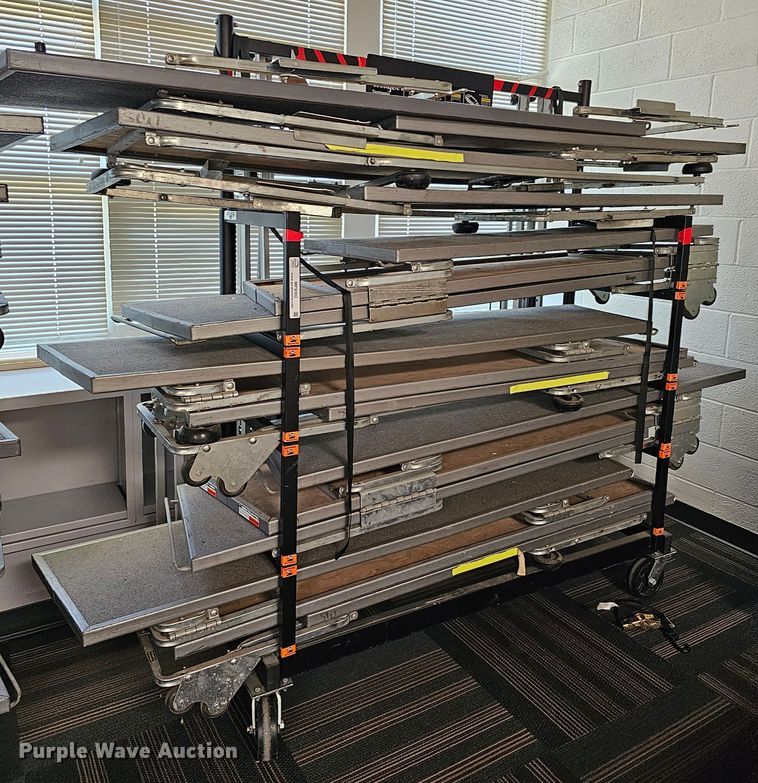 image for item MP9364 Stage risers with cart