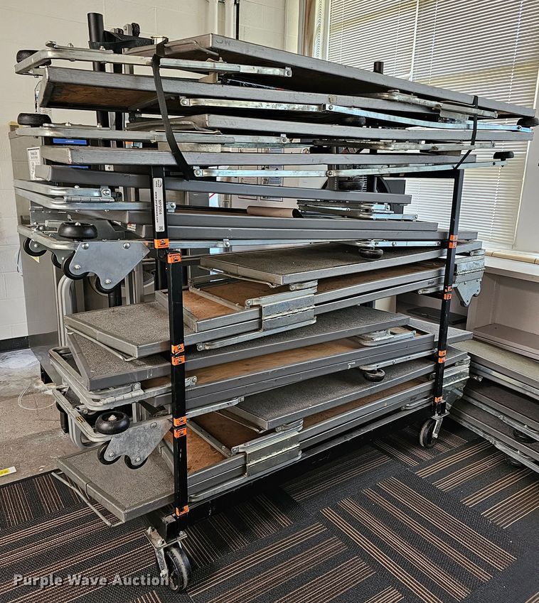 image for item MP9364 Stage risers with cart