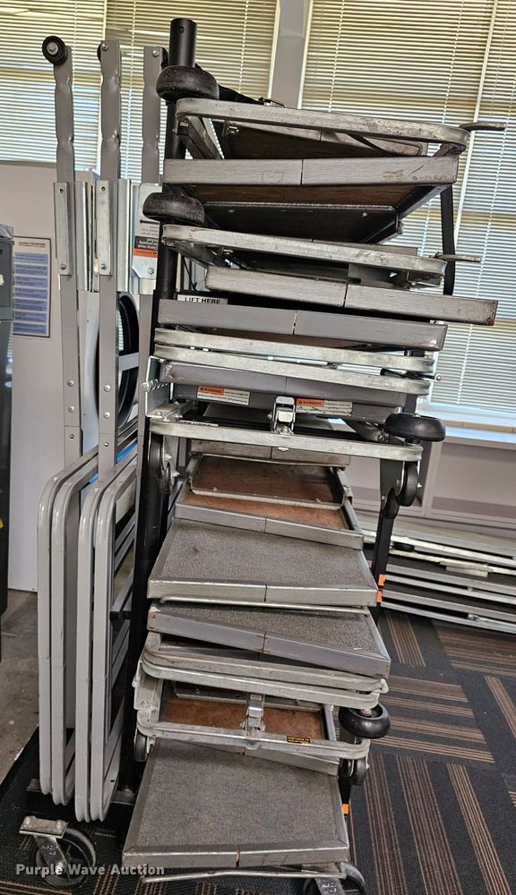 image for item MP9365 Stage risers with cart