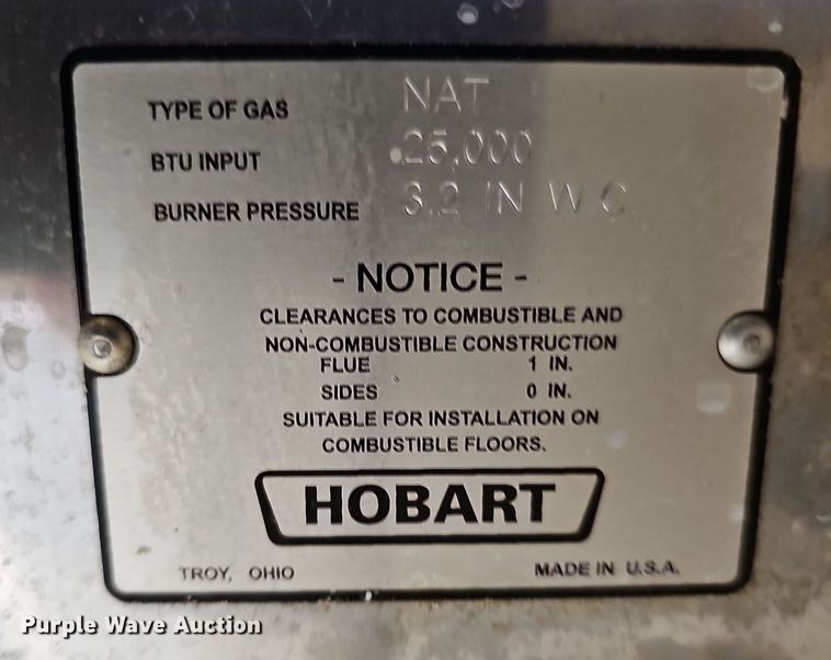 image for item MP9429 Hobart  dishwasher