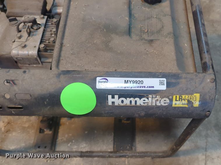 image for item MY9920 Homelite LR4400  generator