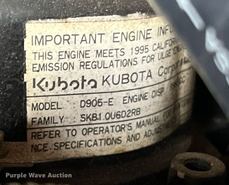 image for item NA9120 2003 Garrett Container Systems  generator