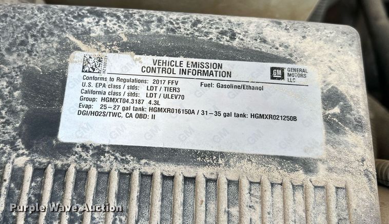 image for item NA9127 2017 Chevrolet Silverado 1500  Double Cab pickup truck