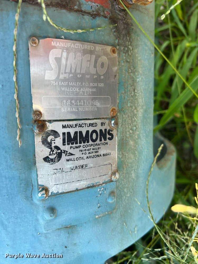 image for item NA9131 (4) simmons irrigation pumps