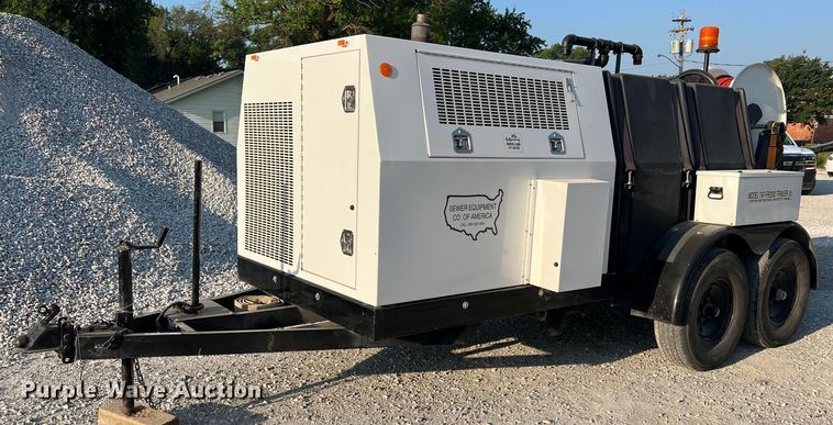 image for item NA9135 2004 Sewer Equipment of America 747-FR2000  sewer jetter trailer