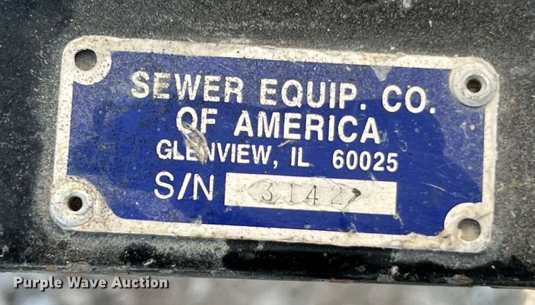 image for item NA9135 2004 Sewer Equipment of America 747-FR2000  sewer jetter trailer