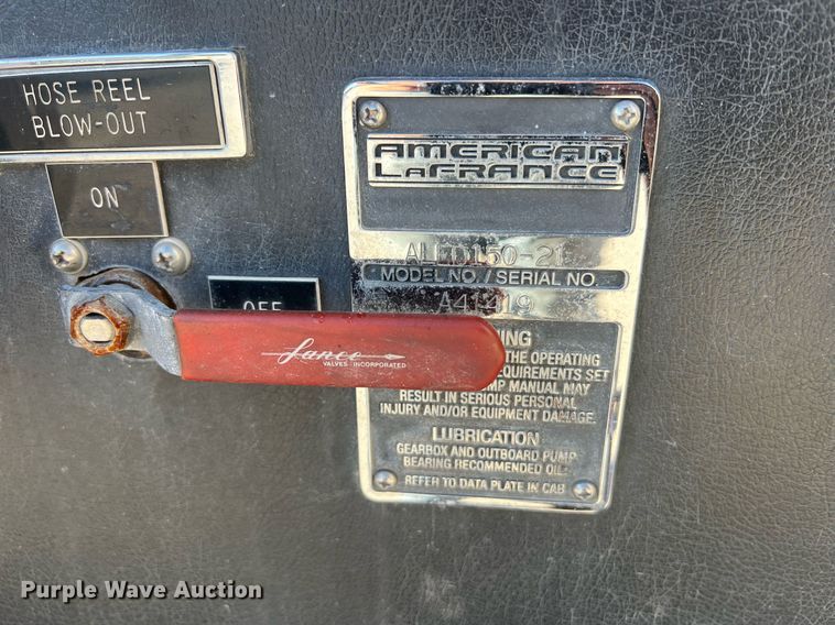 image for item NA9150 1999 American LaFrance Eagle  pumper fire truck