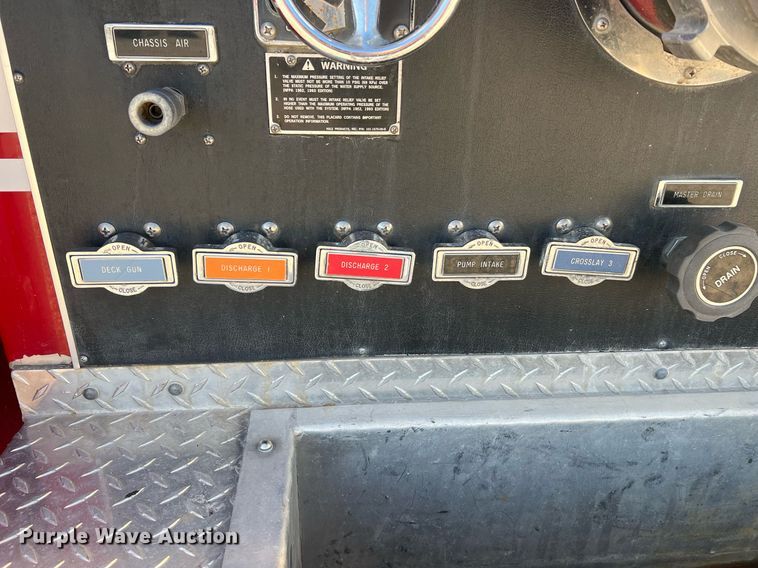 image for item NA9150 1999 American LaFrance Eagle  pumper fire truck