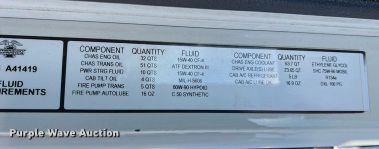 image for item NA9150 1999 American LaFrance Eagle  pumper fire truck