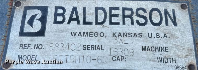 image for item NF9155 Balderson BITRH10-60  snow plow