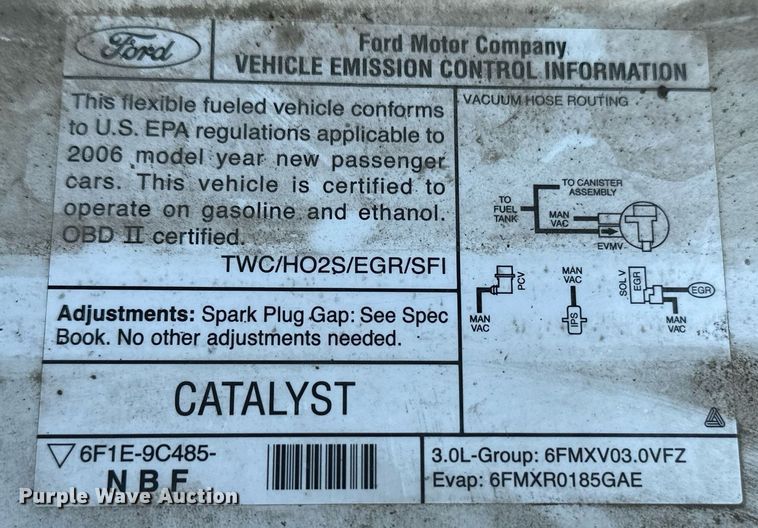 image for item NF9190 2006 Ford Taurus SE