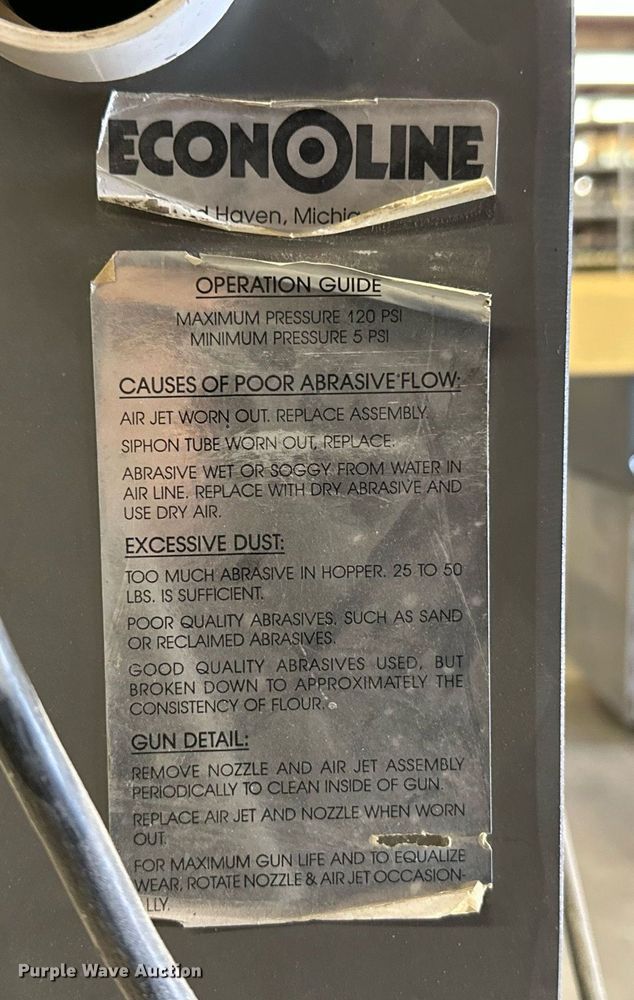 image for item NF9208 Econoline  sand blast cabinet