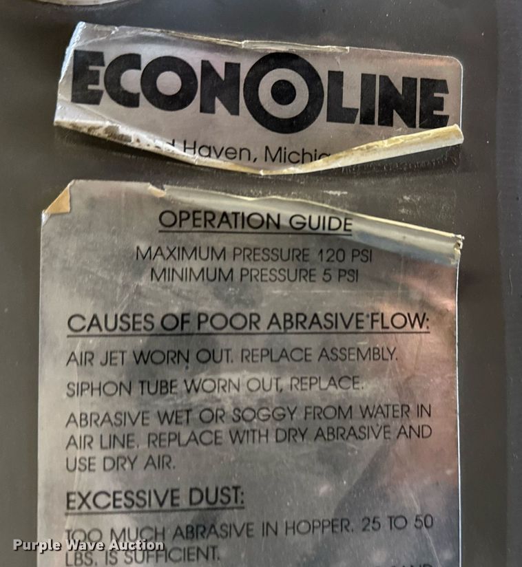 image for item NF9208 Econoline  sand blast cabinet