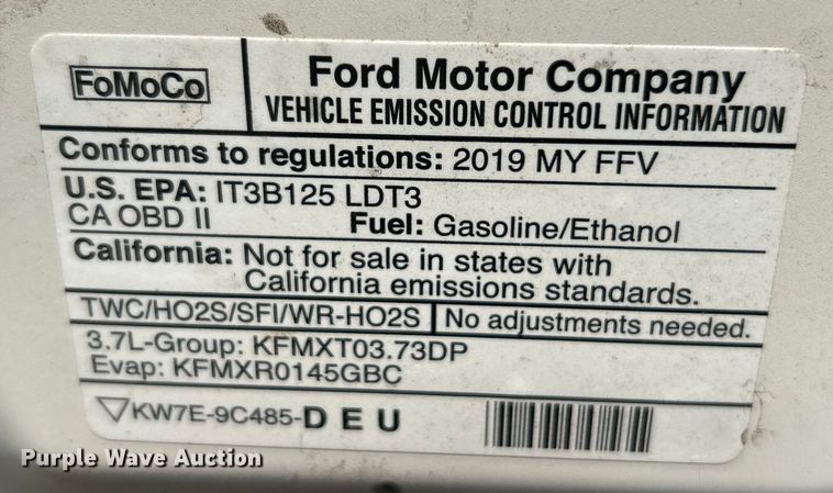 image for item NL9524 2019 Ford Explorer  SUV