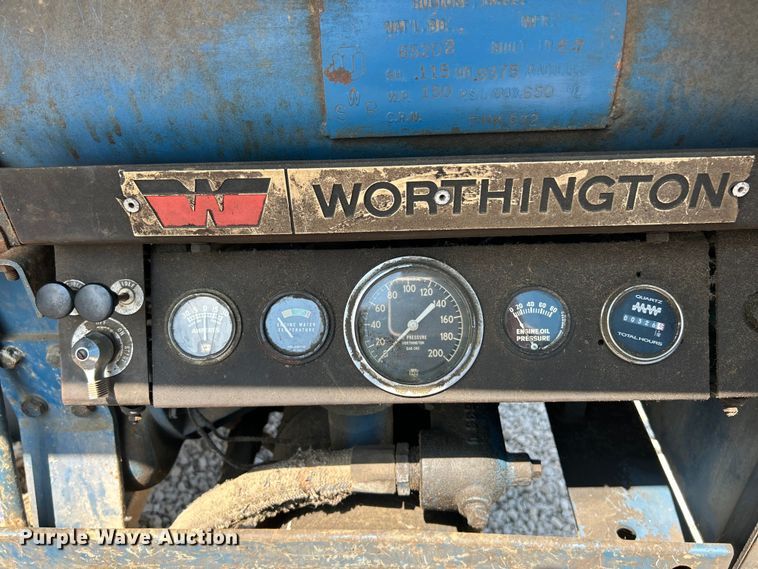 image for item NL9560 Worthington 1866  air compressor