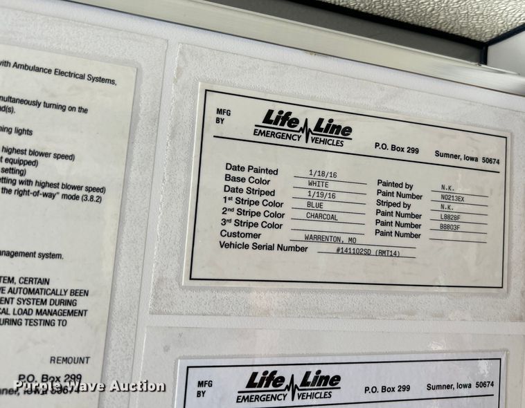 image for item NL9569 2014 Chevrolet Express 4500  ambulance