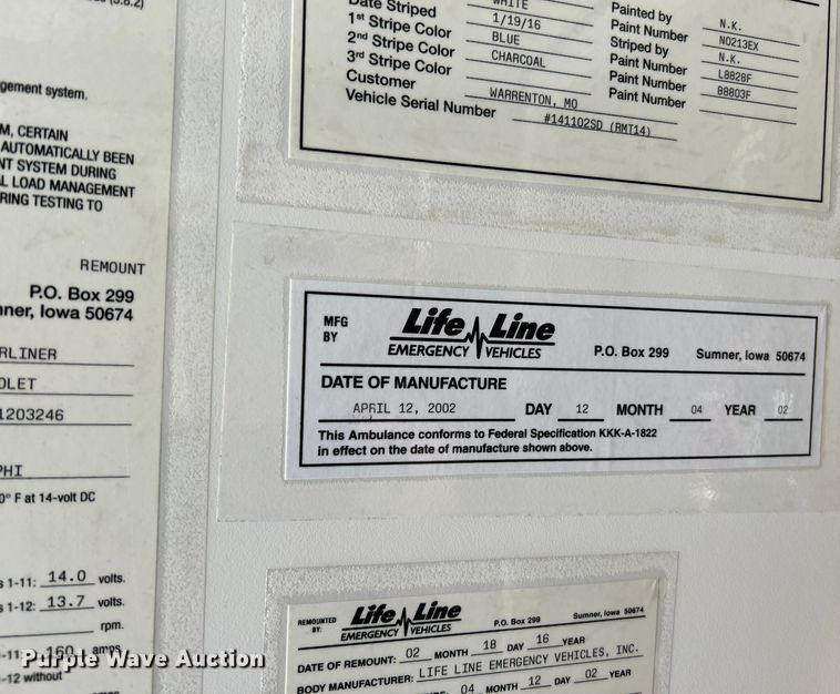 image for item NL9569 2014 Chevrolet Express 4500  ambulance