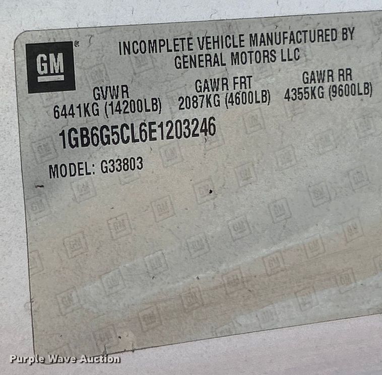 image for item NL9569 2014 Chevrolet Express 4500  ambulance