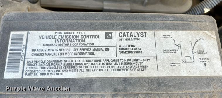 image for item NL9578 2005 Chevrolet Silverado 1500  pickup truck