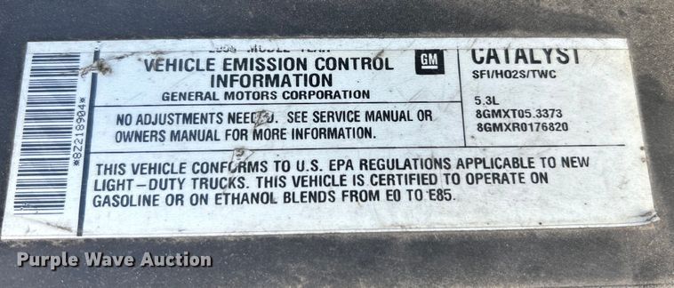 image for item NL9580 2008 Chevrolet Silverado 1500  Ext. Cab pickup truck